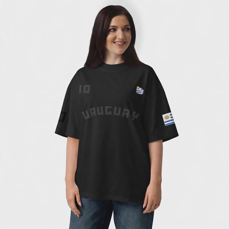 Uruguay  Oversized Blackout Tee